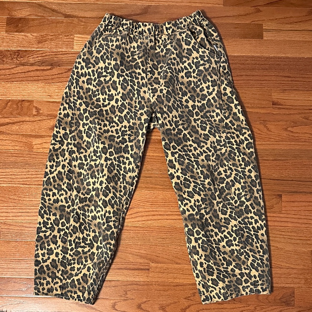 Leopard Print Wide Leg Pants